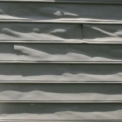 melted vinyl siding melted siding siding defect