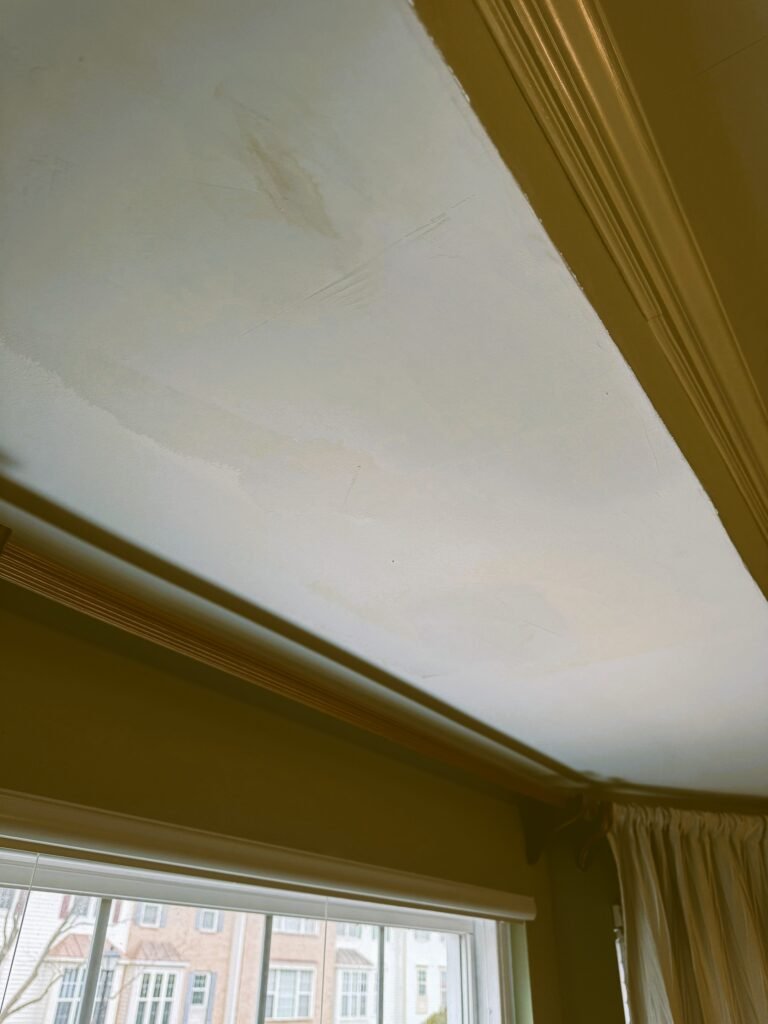 roof leak water damage