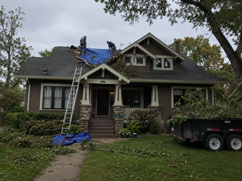 Working on Roof