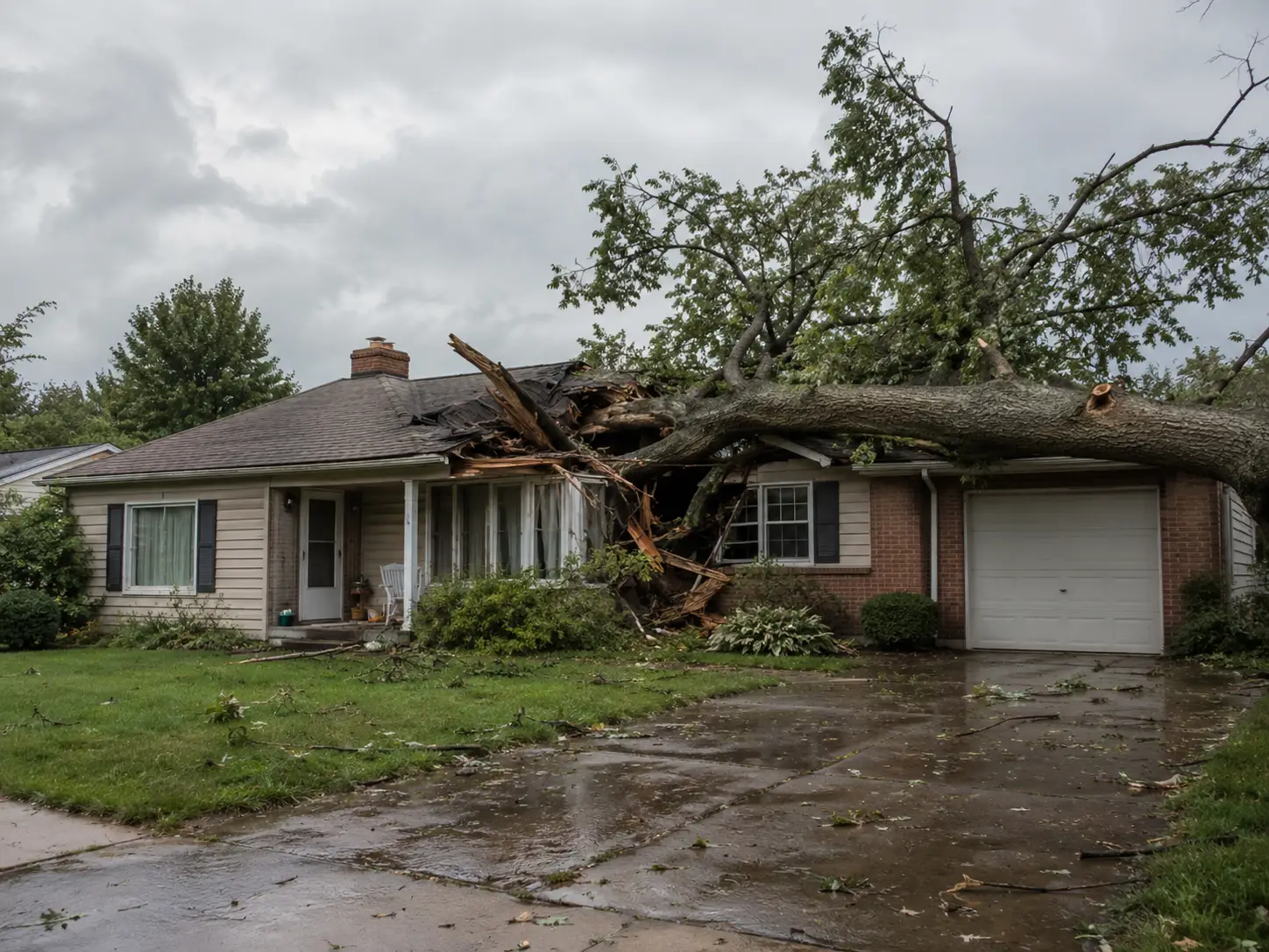 Fallen Tree on Your Roof