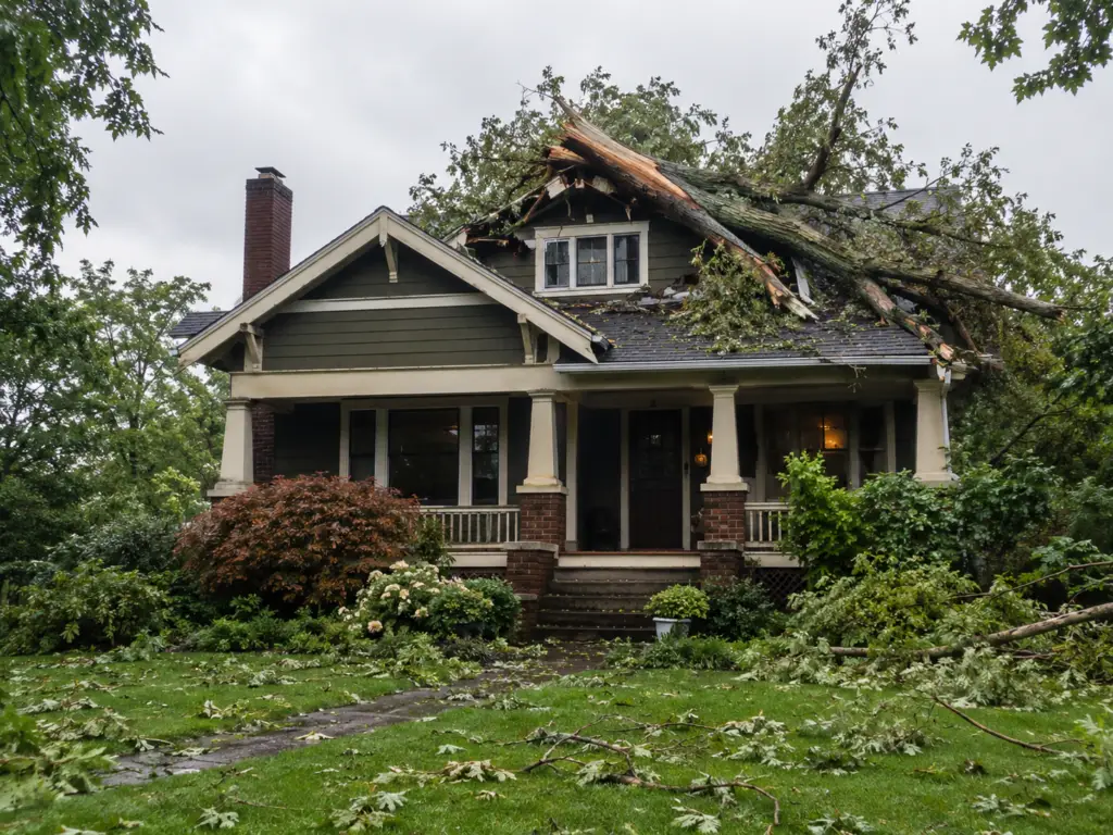 Fallen Tree on Your Roof