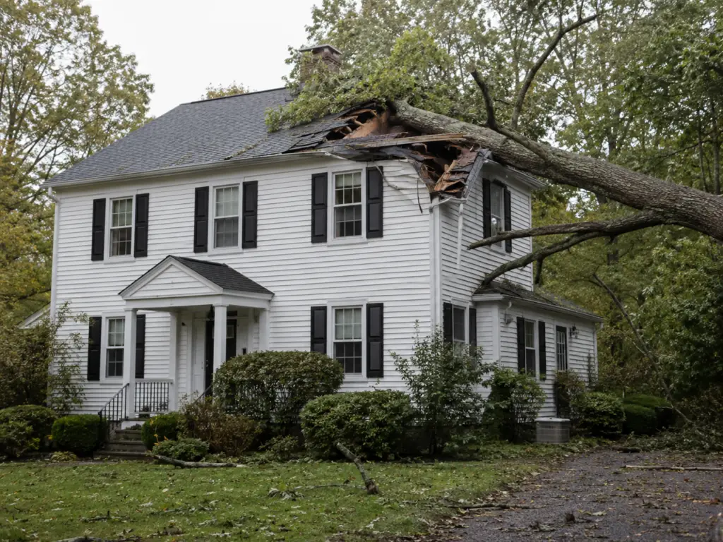 Fallen Tree on Your Roof