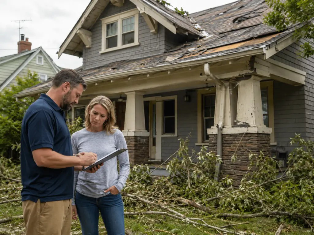 exterior damage insurance checklist