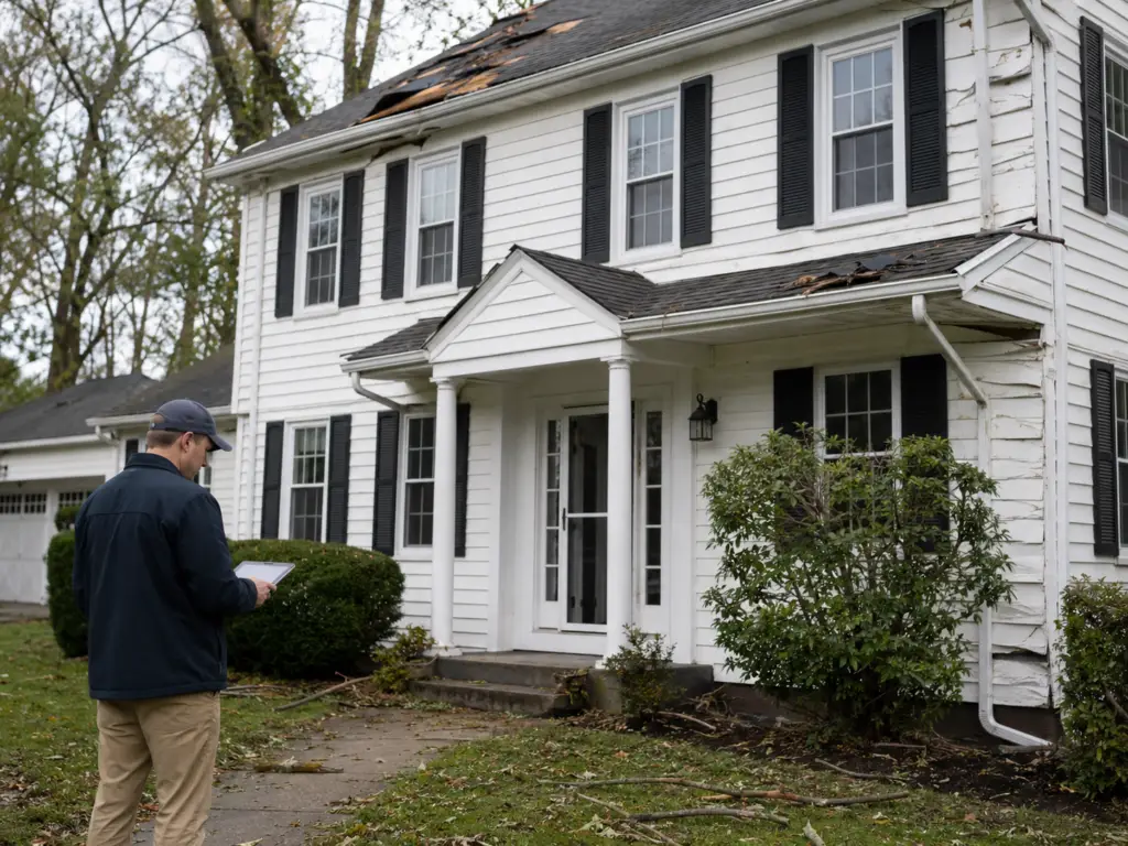 exterior damage insurance checklist