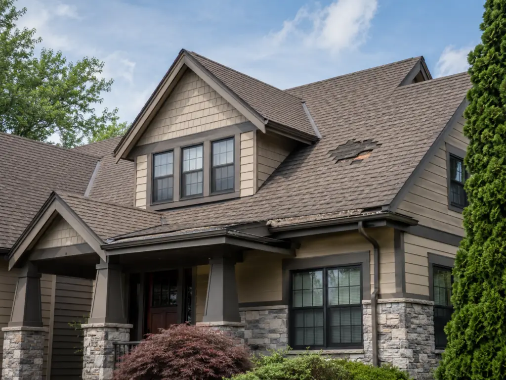 hidden wind roof damage