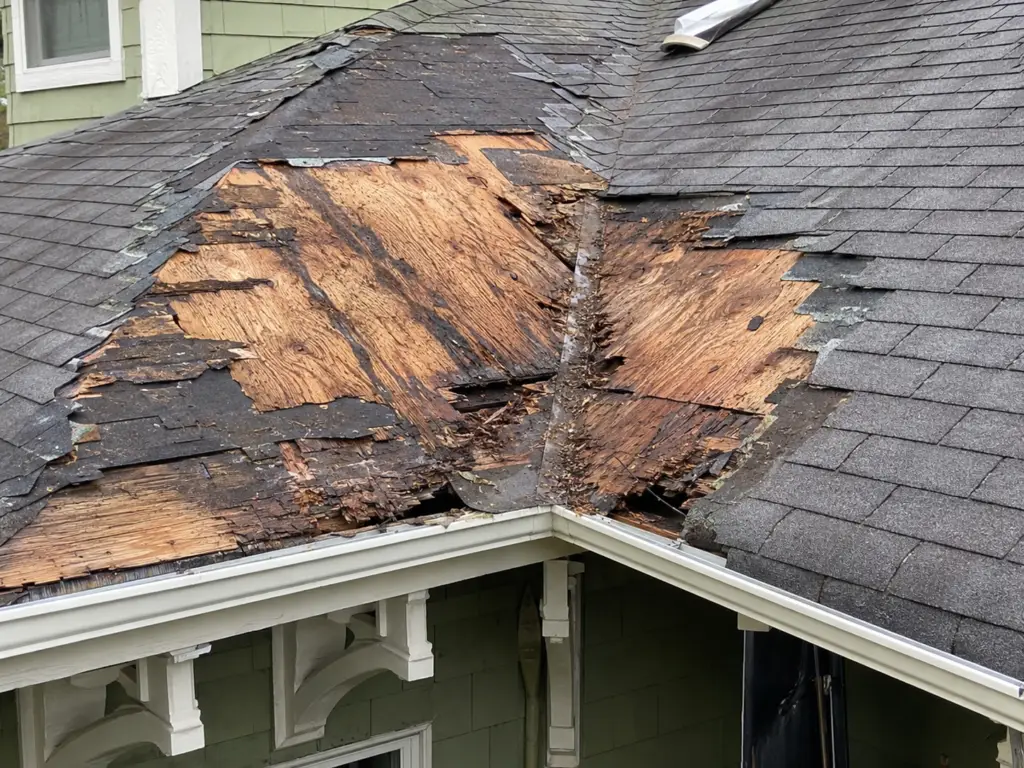 roof deck damage signs