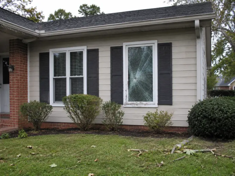 window storm damage signs