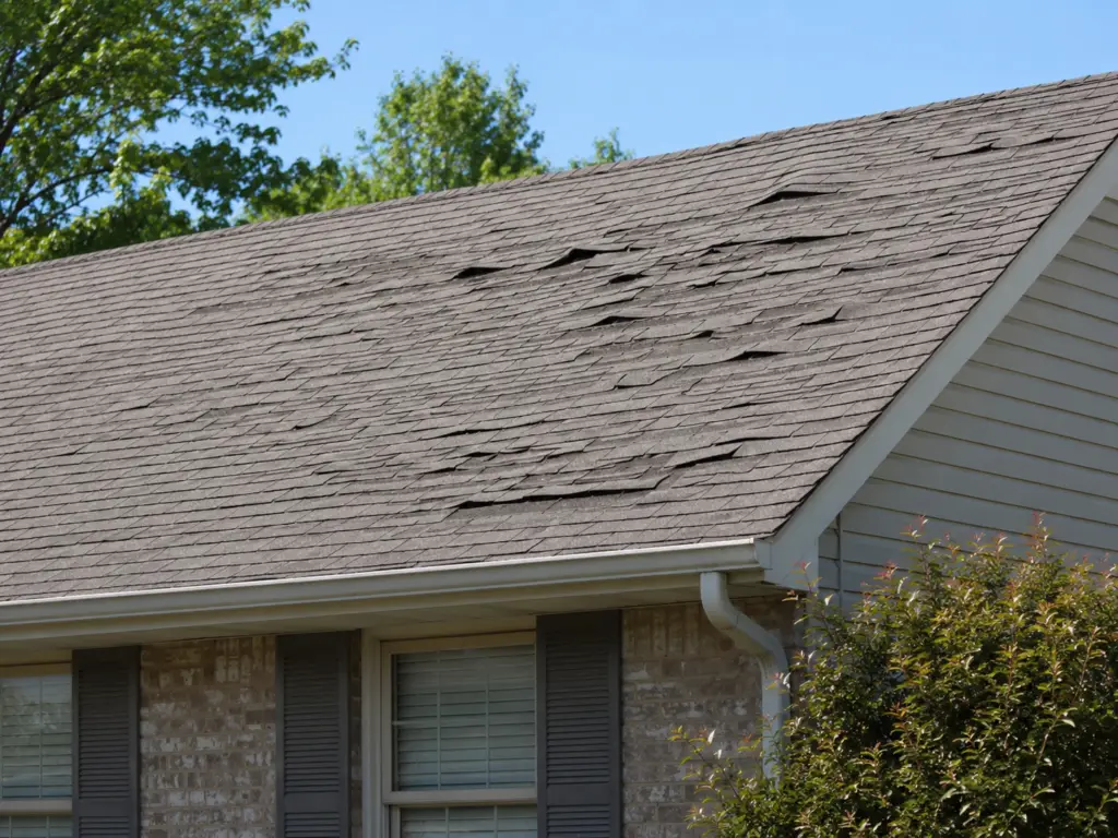 buckling roof shingles signs