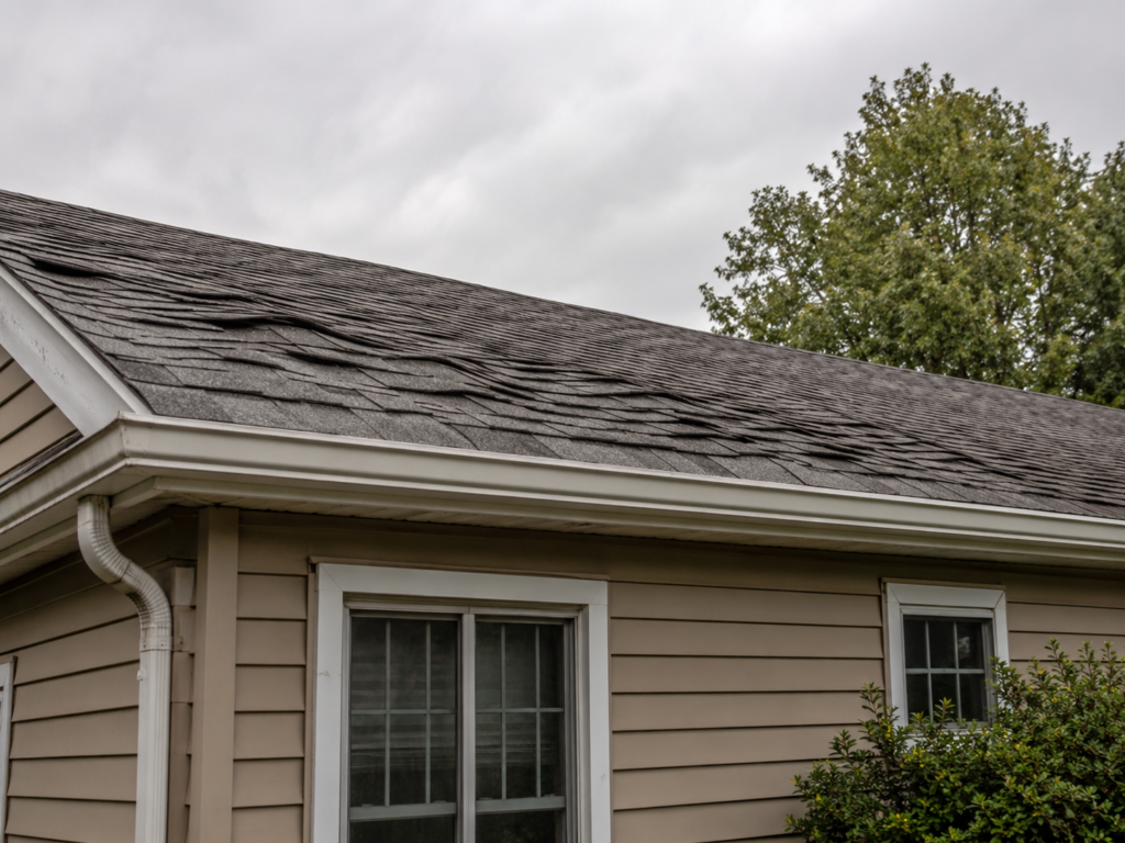 buckling roof shingles signs