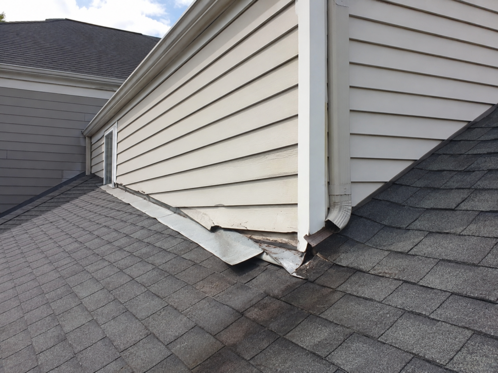 roof flashing problem signs