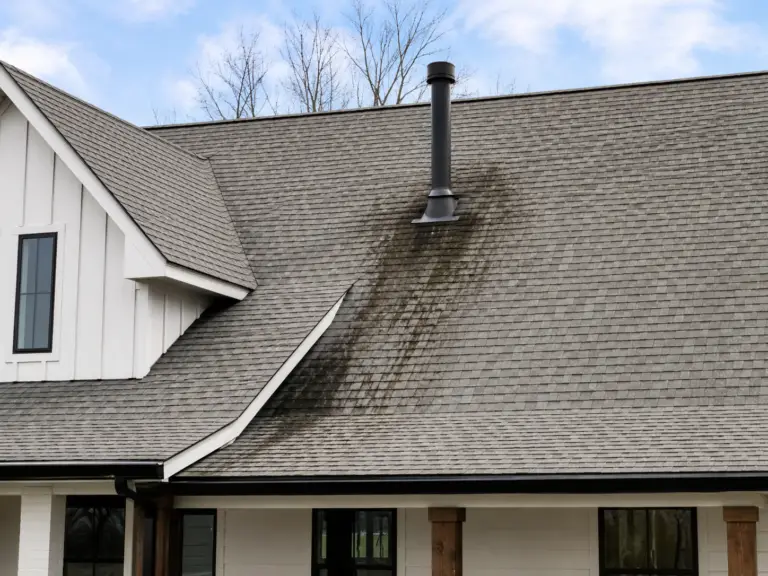 roof stains warning signs