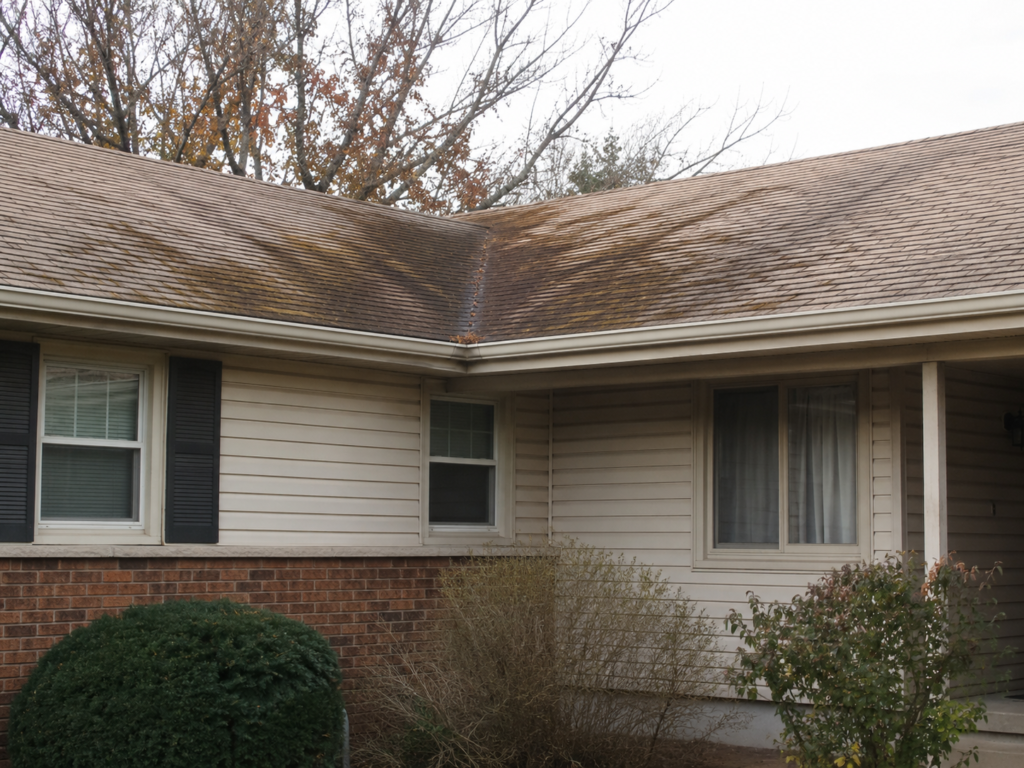roof stains warning signs