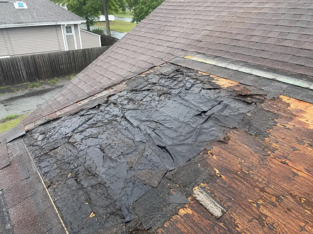 roof underlayment damage signs